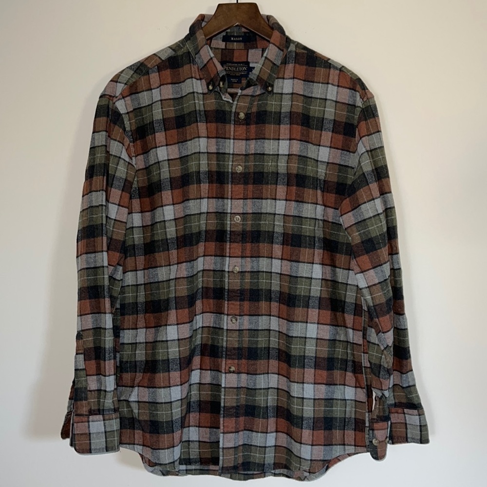 Men’s Pendleton Mason Button-Down Size Large - image 1